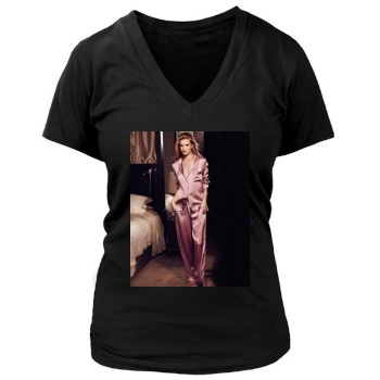 Rosie Huntington-Whiteley Women's Deep V-Neck TShirt