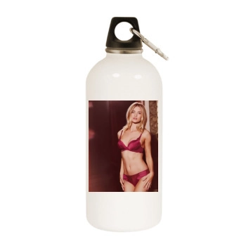 Rosie Huntington-Whiteley White Water Bottle With Carabiner