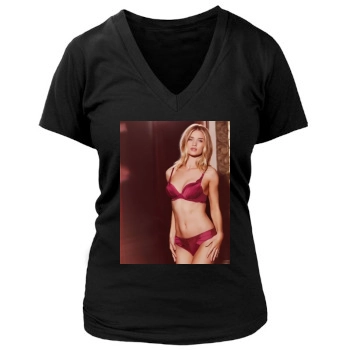 Rosie Huntington-Whiteley Women's Deep V-Neck TShirt