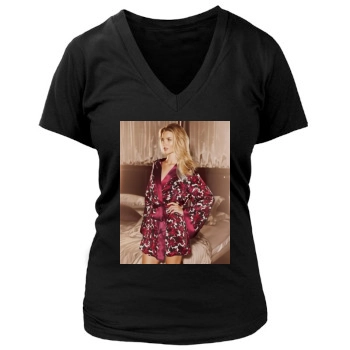 Rosie Huntington-Whiteley Women's Deep V-Neck TShirt