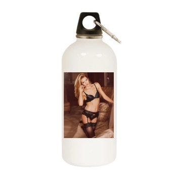 Rosie Huntington-Whiteley White Water Bottle With Carabiner