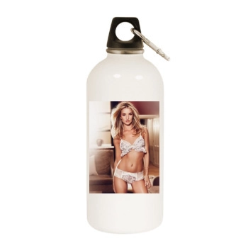 Rosie Huntington-Whiteley White Water Bottle With Carabiner