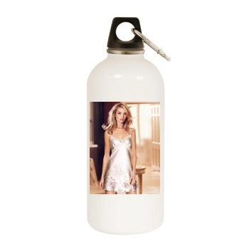 Rosie Huntington-Whiteley White Water Bottle With Carabiner