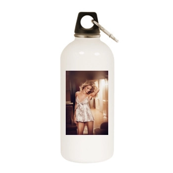 Rosie Huntington-Whiteley White Water Bottle With Carabiner