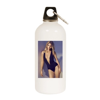 Rosie Huntington-Whiteley White Water Bottle With Carabiner