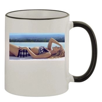 Rosie Huntington-Whiteley 11oz Colored Rim & Handle Mug