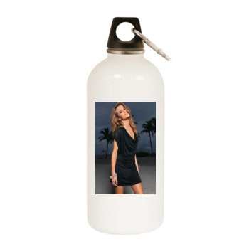 Rosie Huntington-Whiteley White Water Bottle With Carabiner