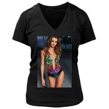 Rosie Huntington-Whiteley Women's Deep V-Neck TShirt