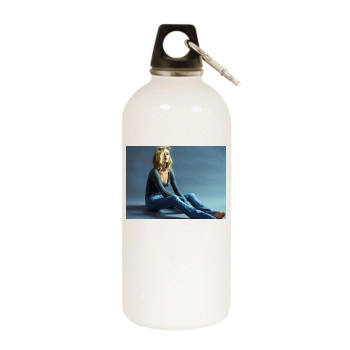 Rosie Huntington-Whiteley White Water Bottle With Carabiner