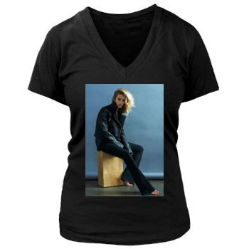 Rosie Huntington-Whiteley Women's Deep V-Neck TShirt