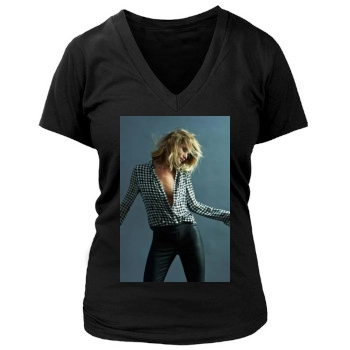 Rosie Huntington-Whiteley Women's Deep V-Neck TShirt