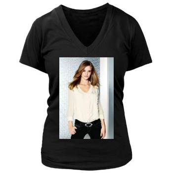 Rosie Huntington-Whiteley Women's Deep V-Neck TShirt