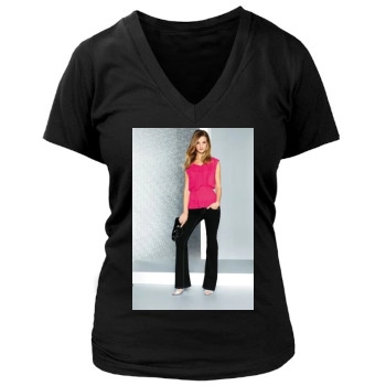 Rosie Huntington-Whiteley Women's Deep V-Neck TShirt