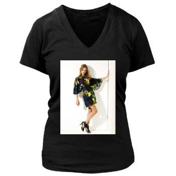 Rosie Huntington-Whiteley Women's Deep V-Neck TShirt