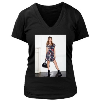 Rosie Huntington-Whiteley Women's Deep V-Neck TShirt