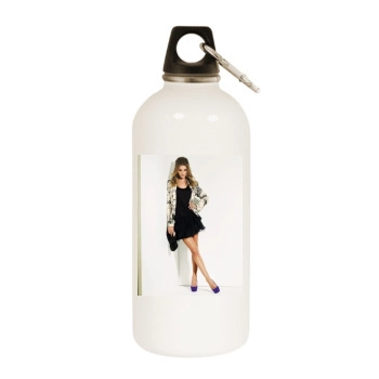 Rosie Huntington-Whiteley White Water Bottle With Carabiner