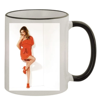 Rosie Huntington-Whiteley 11oz Colored Rim & Handle Mug