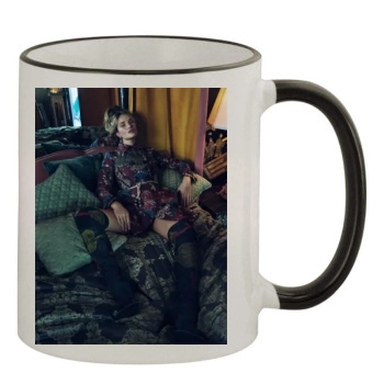 Rosie Huntington-Whiteley 11oz Colored Rim & Handle Mug