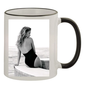 Rosie Huntington-Whiteley 11oz Colored Rim & Handle Mug