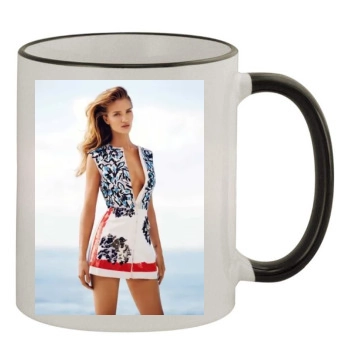 Rosie Huntington-Whiteley 11oz Colored Rim & Handle Mug