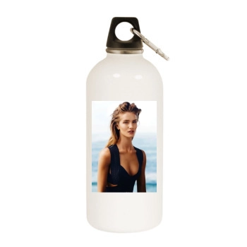 Rosie Huntington-Whiteley White Water Bottle With Carabiner