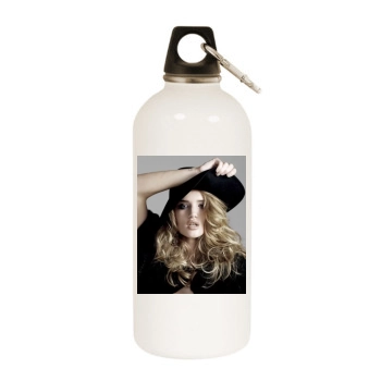 Rosie Huntington-Whiteley White Water Bottle With Carabiner