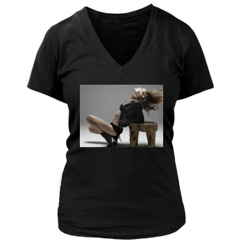 Rosie Huntington-Whiteley Women's Deep V-Neck TShirt