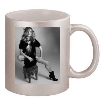 Rosie Huntington-Whiteley 11oz Metallic Silver Mug