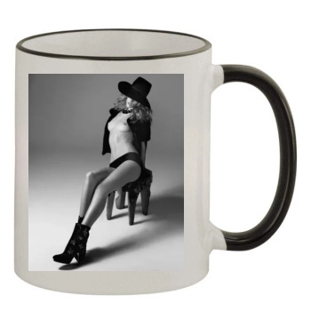 Rosie Huntington-Whiteley 11oz Colored Rim & Handle Mug