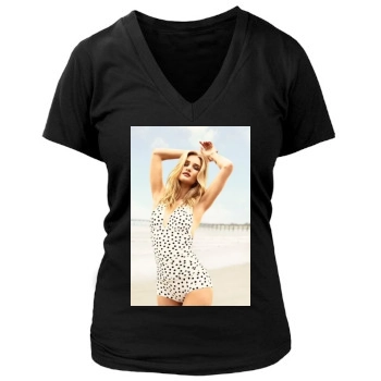 Rosie Huntington-Whiteley Women's Deep V-Neck TShirt