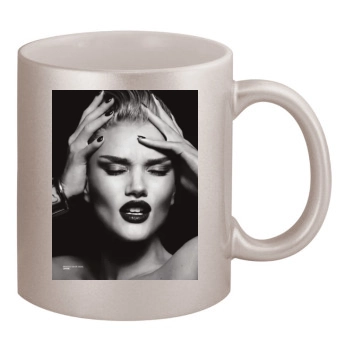 Rosie Huntington-Whiteley 11oz Metallic Silver Mug