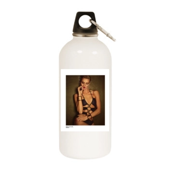 Rosie Huntington-Whiteley White Water Bottle With Carabiner