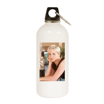 Josie Davis White Water Bottle With Carabiner