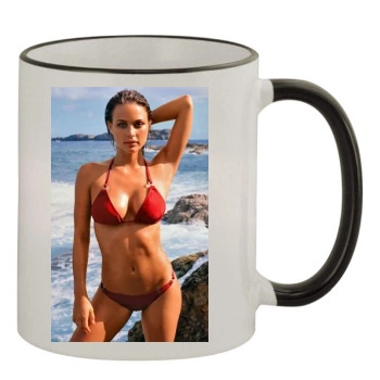 Josie Maran 11oz Colored Rim & Handle Mug