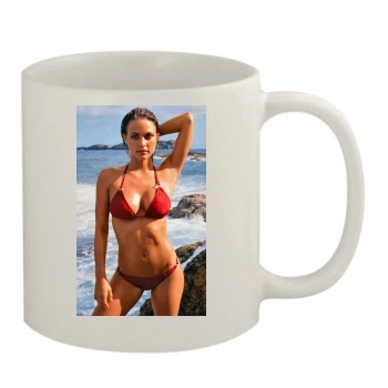 Josie Maran 11oz White Mug