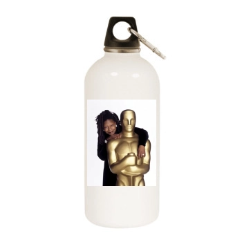 Whoopi Goldberg White Water Bottle With Carabiner