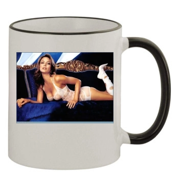 Josie Maran 11oz Colored Rim & Handle Mug