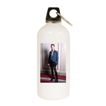 Wolke Hegenbarth White Water Bottle With Carabiner