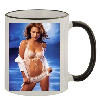 Josie Maran 11oz Colored Rim & Handle Mug