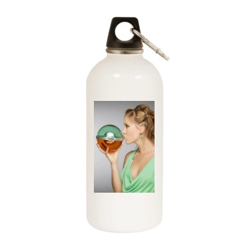 Wolke Hegenbarth White Water Bottle With Carabiner