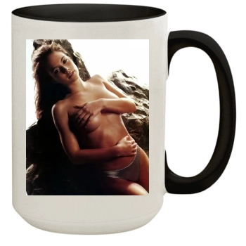 Josie Maran 15oz Colored Inner & Handle Mug