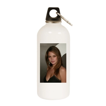 Josie Maran White Water Bottle With Carabiner