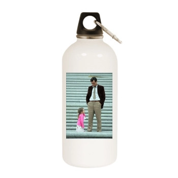 Jude Law White Water Bottle With Carabiner