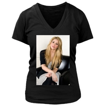 Shakira Women's Deep V-Neck TShirt