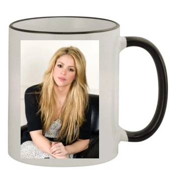 Shakira 11oz Colored Rim & Handle Mug