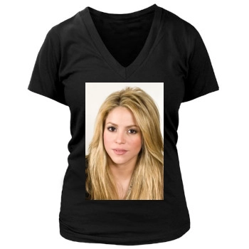 Shakira Women's Deep V-Neck TShirt