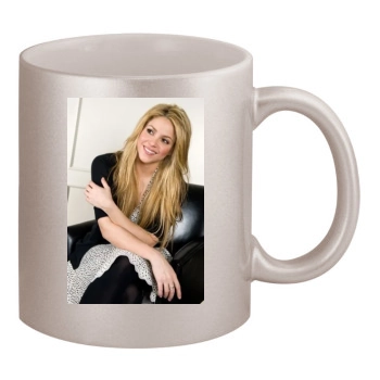 Shakira 11oz Metallic Silver Mug