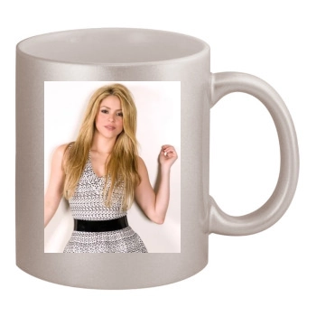 Shakira 11oz Metallic Silver Mug