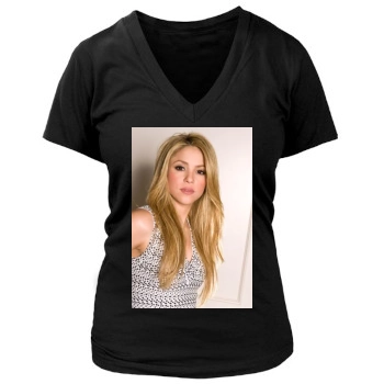 Shakira Women's Deep V-Neck TShirt