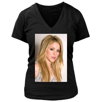 Shakira Women's Deep V-Neck TShirt